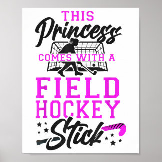 Hockeyveld Deze Prinses Komt Met Een Field Hock Poster