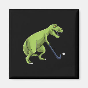 Hockeyveld Dinosaurus T-rex Speler Mannen Vrouwen  Magneet
