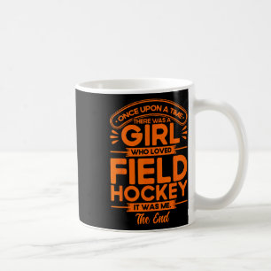Hockeyveld Een meisje dat van veldhockey hield  Koffiemok