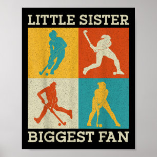 Hockeyveld Kleine Zus Grootste Fan Poster