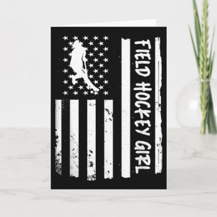 Hockeyveld meisje Usa vlag Kaart