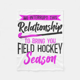 Hockeyveld Vriend We onderbreken deze relatie Fleece Deken