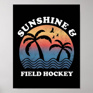 Hockeyveld - Zonneschijn En Veldhockey Funny Fie Poster