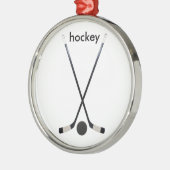 hockeyversiering metalen ornament (Links)