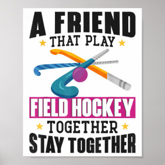 Hockeyvrienden Beste vrienden Buddy Een vrienden d Poster
