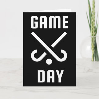Hockeywedstrijd Dag Grappige Moeder En Vader Geest Kaart