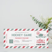 Hockeywedstrijd Kerstcadeaukaartje Kaart (Staand voorkant)