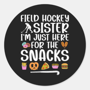 Hockeyzus Funny Field Hockey Speler Zus Ronde Sticker