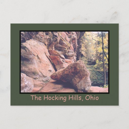 HOCKING HILLS AREA IN DE AMERIKAANSE STAAT OHIO BRIEFKAART (Voorkant)