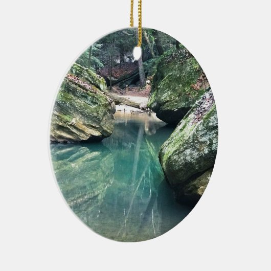 Hocking Hills Boulders Keramisch Ornament (Rechts)