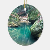 Hocking Hills Boulders Keramisch Ornament (Links)