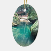 Hocking Hills Boulders Keramisch Ornament (Links)