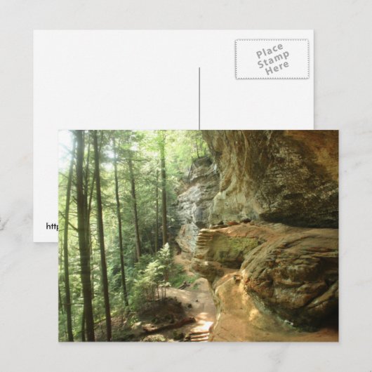 Hocking Hill's Cliff Briefkaart (Voorkant / Achterkant)