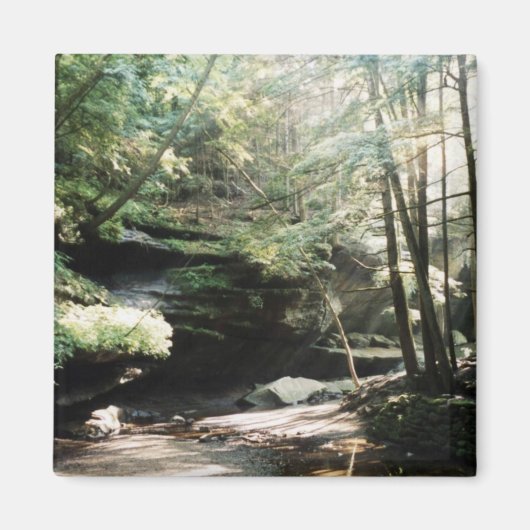 Hocking Hills Cokesmagnet van het oude man Magneet (Voorkant)