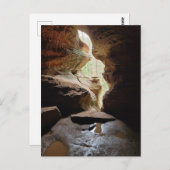 Hocking Hills Ohio iconische grot Briefkaart (Voorkant / Achterkant)