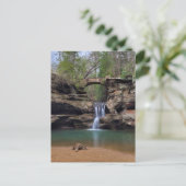 Hocking Hills Ohio Iconische waterval Briefkaart (Staand voorkant)