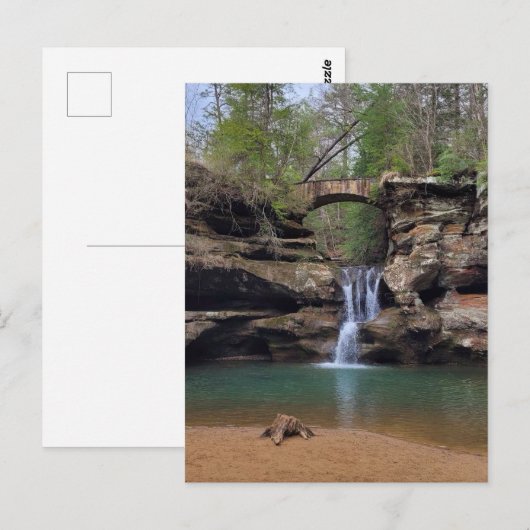 Hocking Hills Ohio Iconische waterval Briefkaart (Voorkant / Achterkant)