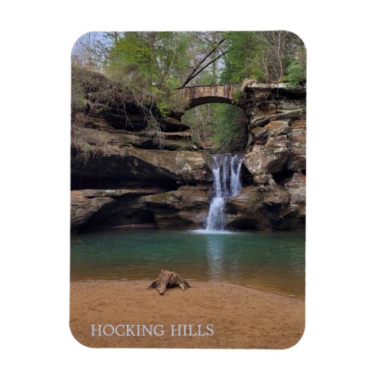 Hocking Hills Ohio Iconische waterval Magneet (Verticaal)