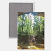 Hocking Hills Ohio Magnet  (Voorkant / Achterkant)