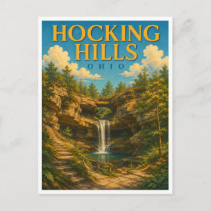 Hocking Hills Ohio Old Man's Cave GeoSaga Briefkaart