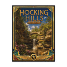 Hocking Hills Ohio Vintage Art Deco Gouden Tijdper