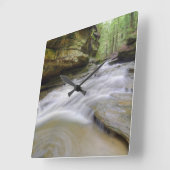 Hocking Hills Ohio Waterval Vierkante Klok (Hoek)