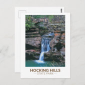 Hocking Hills State Park Ohio Art Briefkaart (Voorkant / Achterkant)