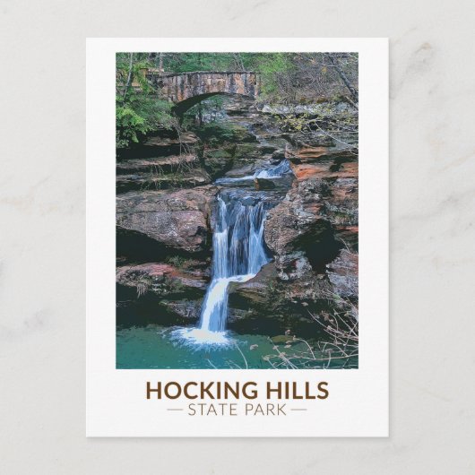 Hocking Hills State Park Ohio Art Briefkaart (Voorkant)