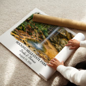 Hocking Hills State Park Ohio Poster, Aquarel Poster
