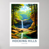 Hocking Hills State Park Reisprint Poster (Voorkant)