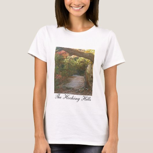Hocking Hills Uitzicht uit de Bluff bij Conkles Ho T-shirt (Voorkant)