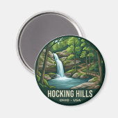 Hocking Hills USA Magneet (Voorkant / Achterkant)