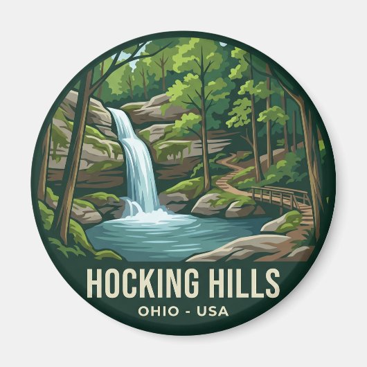 Hocking Hills USA Magneet (Voorkant)
