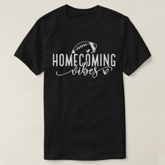 Hoco 2022 Homecoming Vibes Football Game Day Schoo T-shirt (Design voorkant)