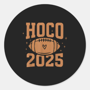 Hoco 2025 middelbare school reünie ronde sticker