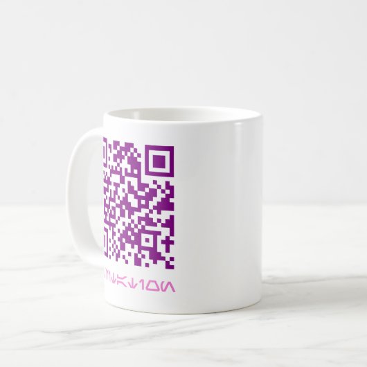 HOCO Nodig QR-code uit Message.w Koffiemok (Voorkant links)