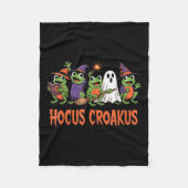 Hocus Croakus Frog Halloween Magic Spell Funny Wit Fleece Deken (Voorkant)
