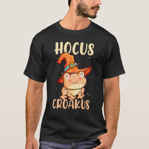 Hocus Croakus Funny Frog Witch Halloween Costume T-shirt