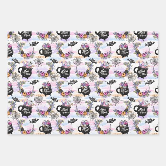 Hocus Halloween Bright Inpakpapier Vel (Voorkant)