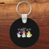 Hocus Ke-us Witch Nurse Halloween Medical Lab Tech Sleutelhanger (Voorkant)