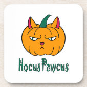 Hocus pawcus Halloween pompoen gember kat magie Bier Onderzetter (Voorkant)