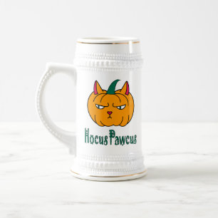 Hocus pawcus Halloween pompoen gember kat magie Bierpul