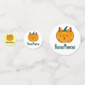Hocus pawcus Halloween pompoen gember kat magie Confetti (Voorkanten)