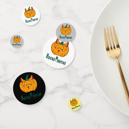 Hocus pawcus Halloween pompoen gember kat magie Confetti (Groep)