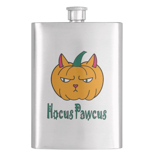 Hocus pawcus Halloween pompoen gember kat magie Flacon (Voorkant)