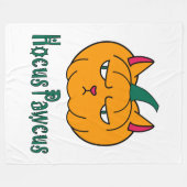 Hocus pawcus Halloween pompoen gember kat magie Fleece Deken (Voorkant (Horizontaal))