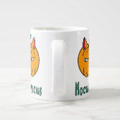 Hocus pawcus Halloween pompoen gember kat magie Grote Koffiekop (Achterkant)
