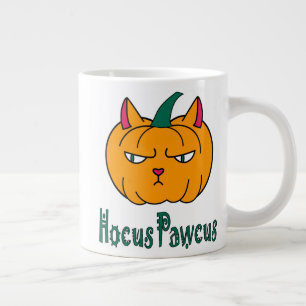 Hocus pawcus Halloween pompoen gember kat magie Grote Koffiekop