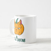 Hocus pawcus Halloween pompoen gember kat magie Koffiemok (Voorkant links)