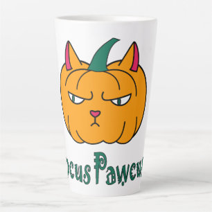 Hocus pawcus Halloween pompoen gember kat magie Latte Mok